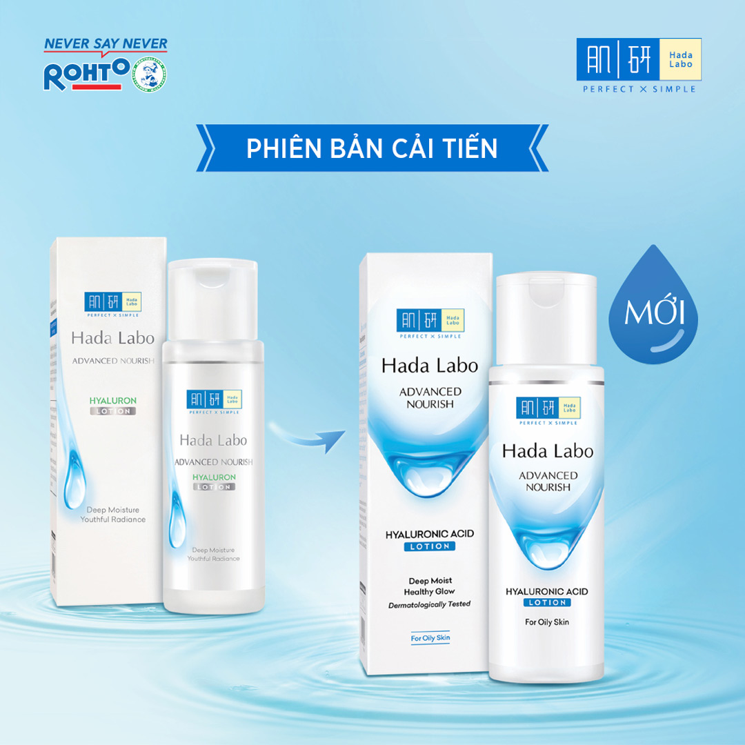[HCM]Dung dịch dưỡng ẩm tối ưu Hada Labo Advanced Nourish Hyaluron Lotion da dầu 100ml