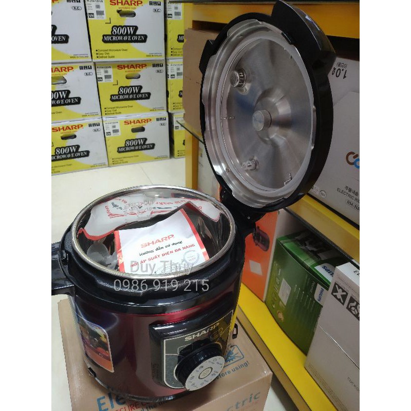 Nồi Áp Suất Điện Sharp KS-180S Lòng Nồi Inox 6l