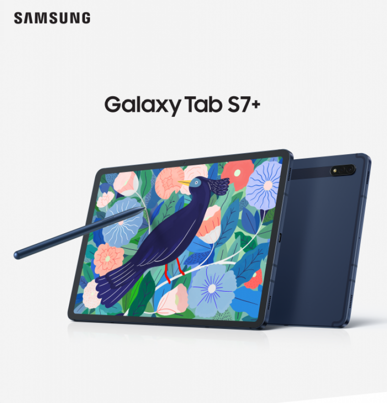 Máy tính bảng Samsung Galaxy Tab S7 Plus (6GB/128GB) tặng bàn phím chính hãng, nguyên seal, MỚI 100%, Màn hình: Super AMOLED, 12.4, CPU: Snapdragon 865+ 8 nhân, Pin khủng: 10.090mAh chính hãng