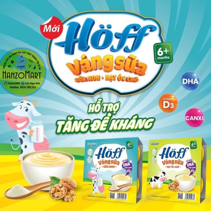 VÁNG SỮA HOFF SỮA NON , ÓC CHÓ , VANI , HẠT DẺ ( Date mới )