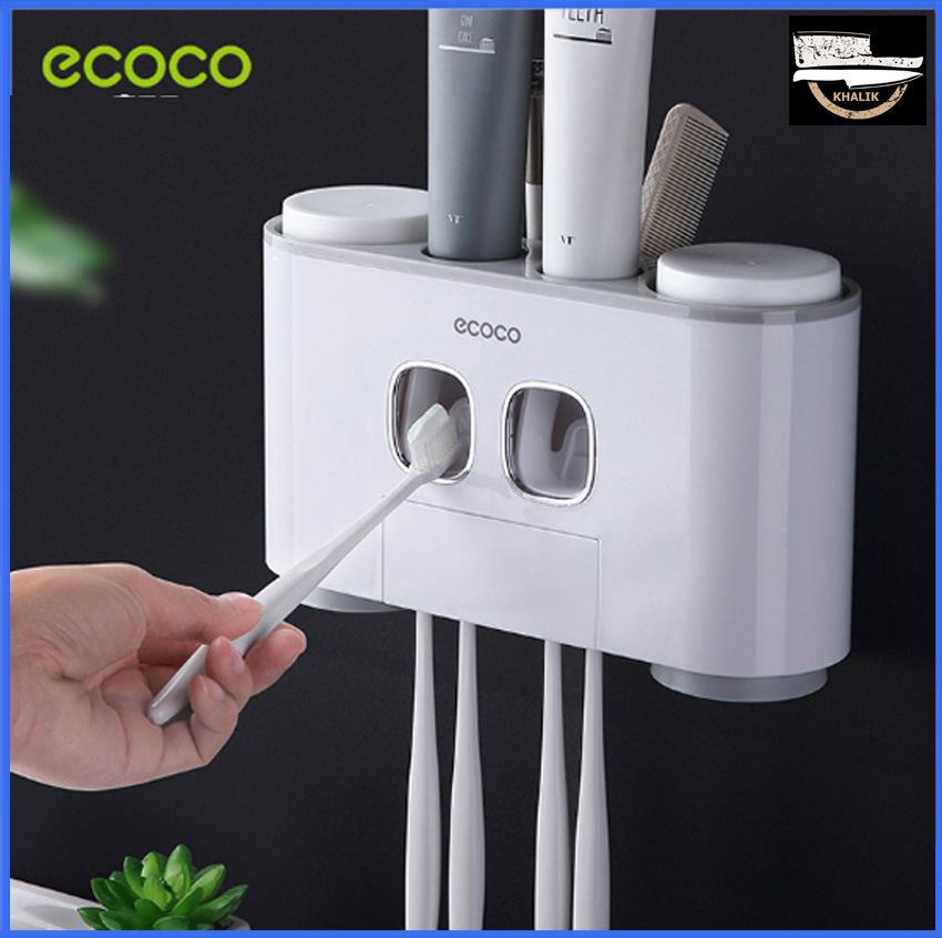 BÁO GIÁ Kệ Để Bàn Chải Đánh Răng Ecoco | Shopee Lazada Sendo Tiki mới nhất 10 Kệ nhả kem tự động kèm để bàn chải đánh răng Ecoco-E1802