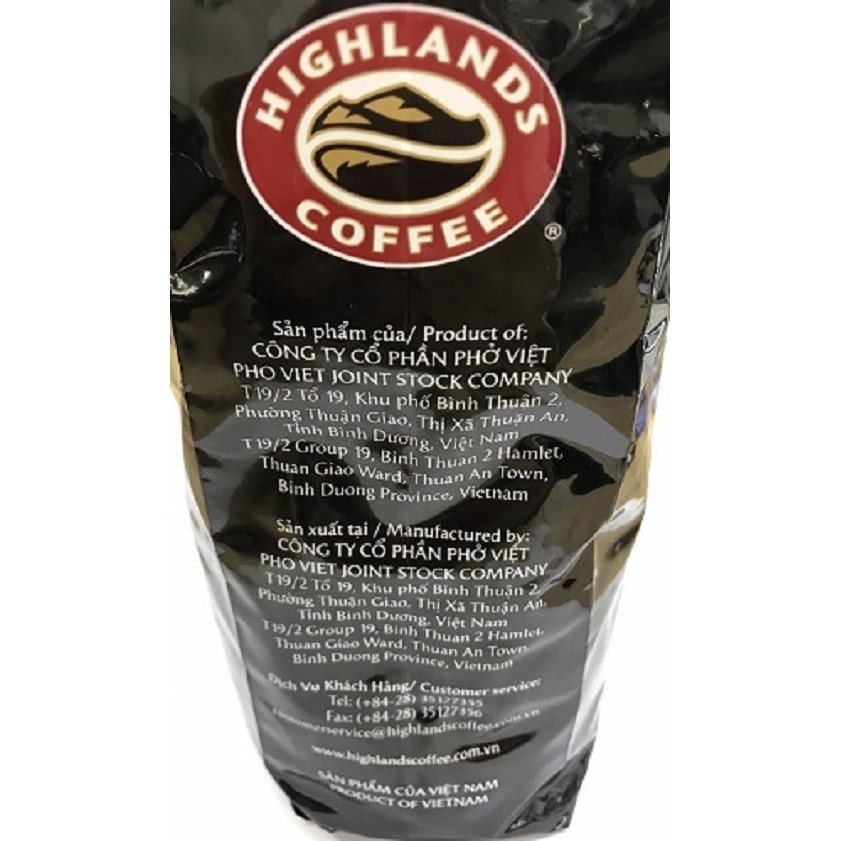 Cà phê Hạt Full City Highlands Coffee 1kg_DATE T6/2023