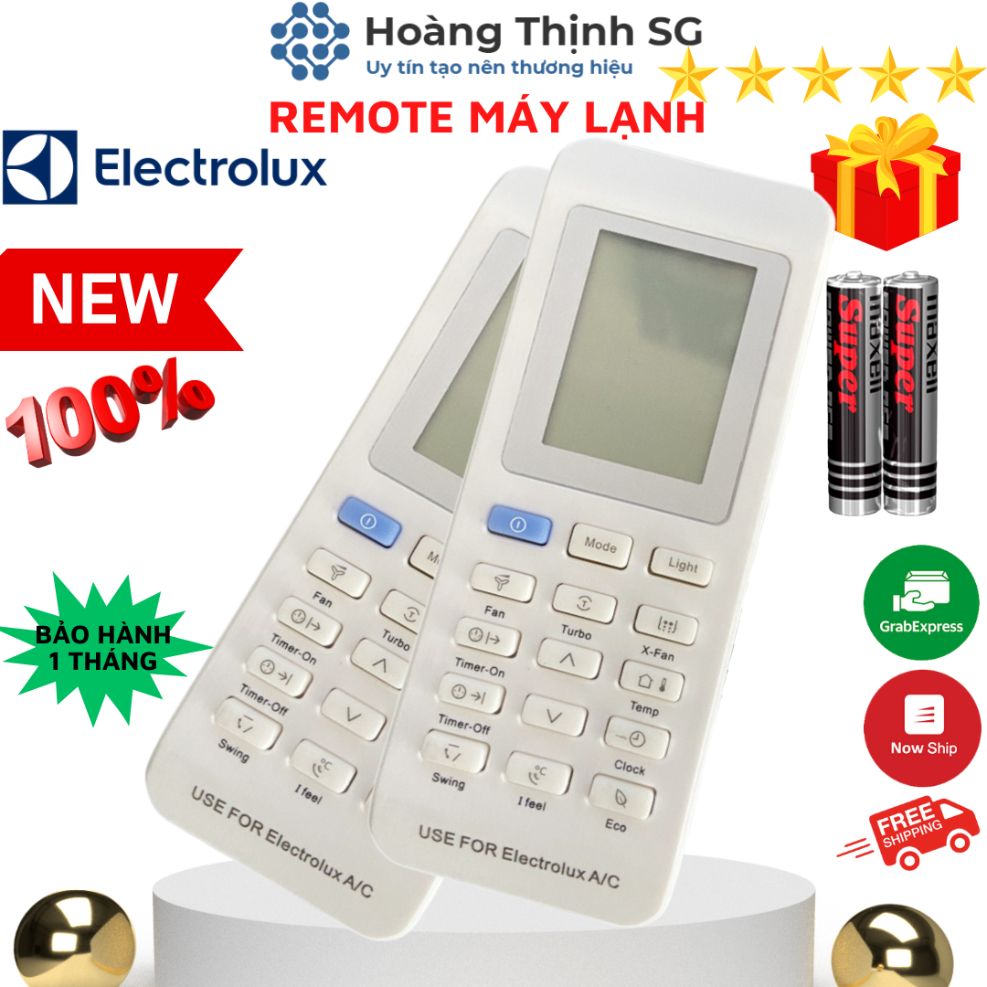 Điều khiển điều hòa ELECTROLUX, remote máy lạnh ELECTROLUX - tặng kèm pin
