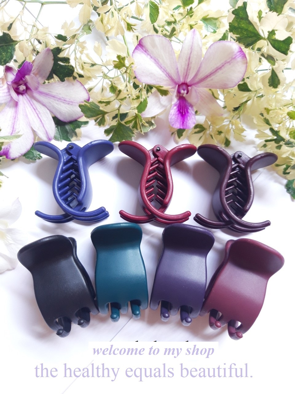 Lố 5 Cái kẹp Tóc nhám 5r ( nhựa tốt, bền, khó gãy).