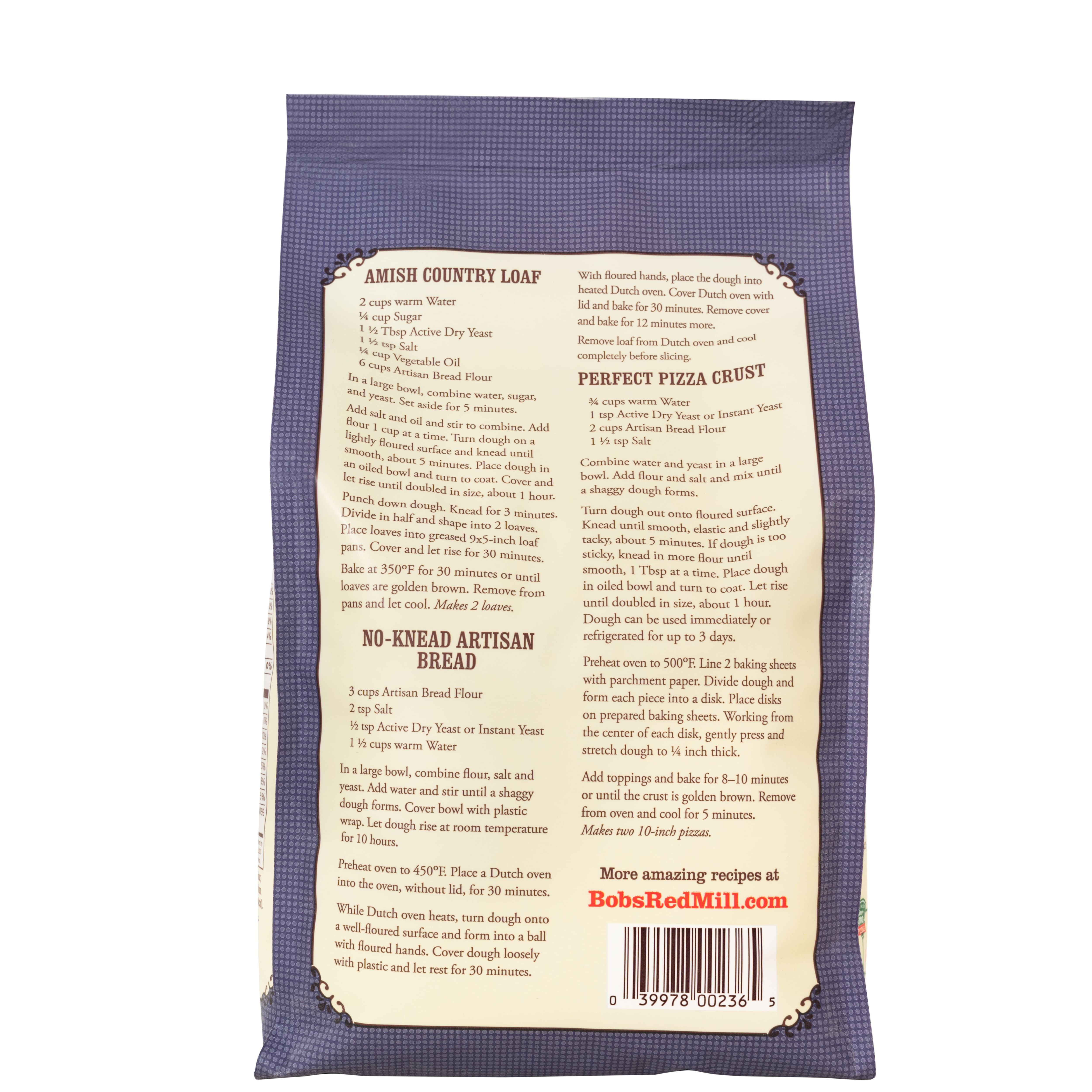 Bob's Red Mill, Unbleached Artisan Bread flour