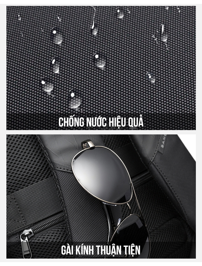 Balo laptop du lịch đa năng công suất lớn – BANGE BASIC