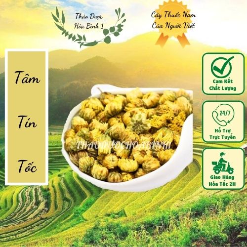 1kg trà hoa cúc vàng sấy khô nguyên chất handmade.