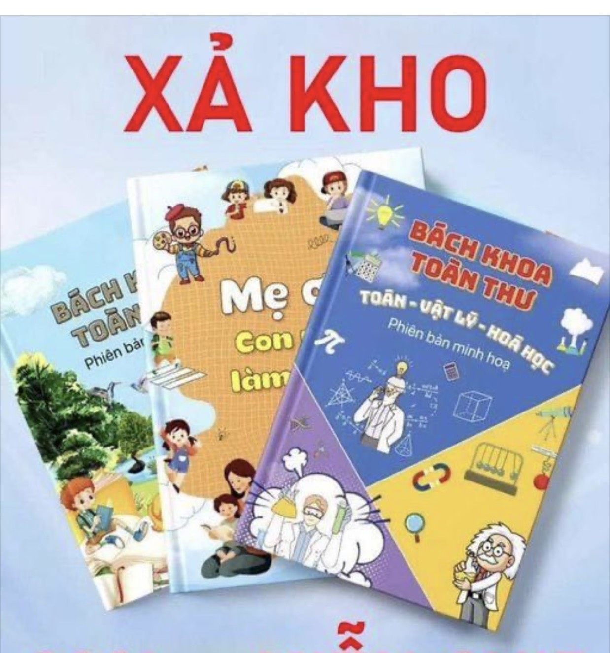 combo 2c   bach  khoa (bìa cứng) in màu