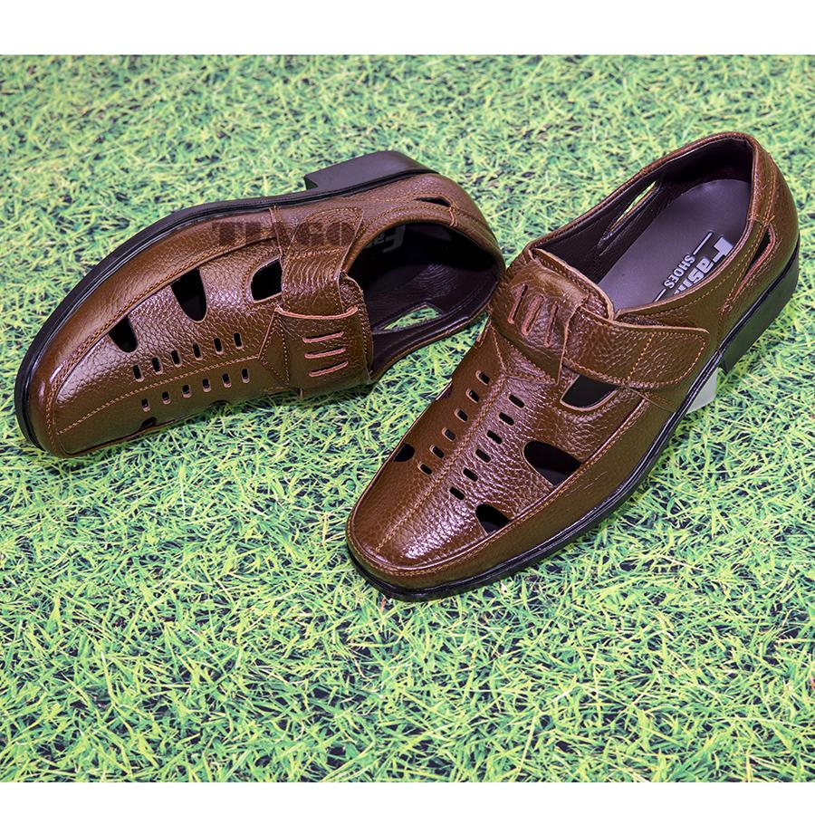 giày hè-giày rọ sandal nam da bò thoáng mát
