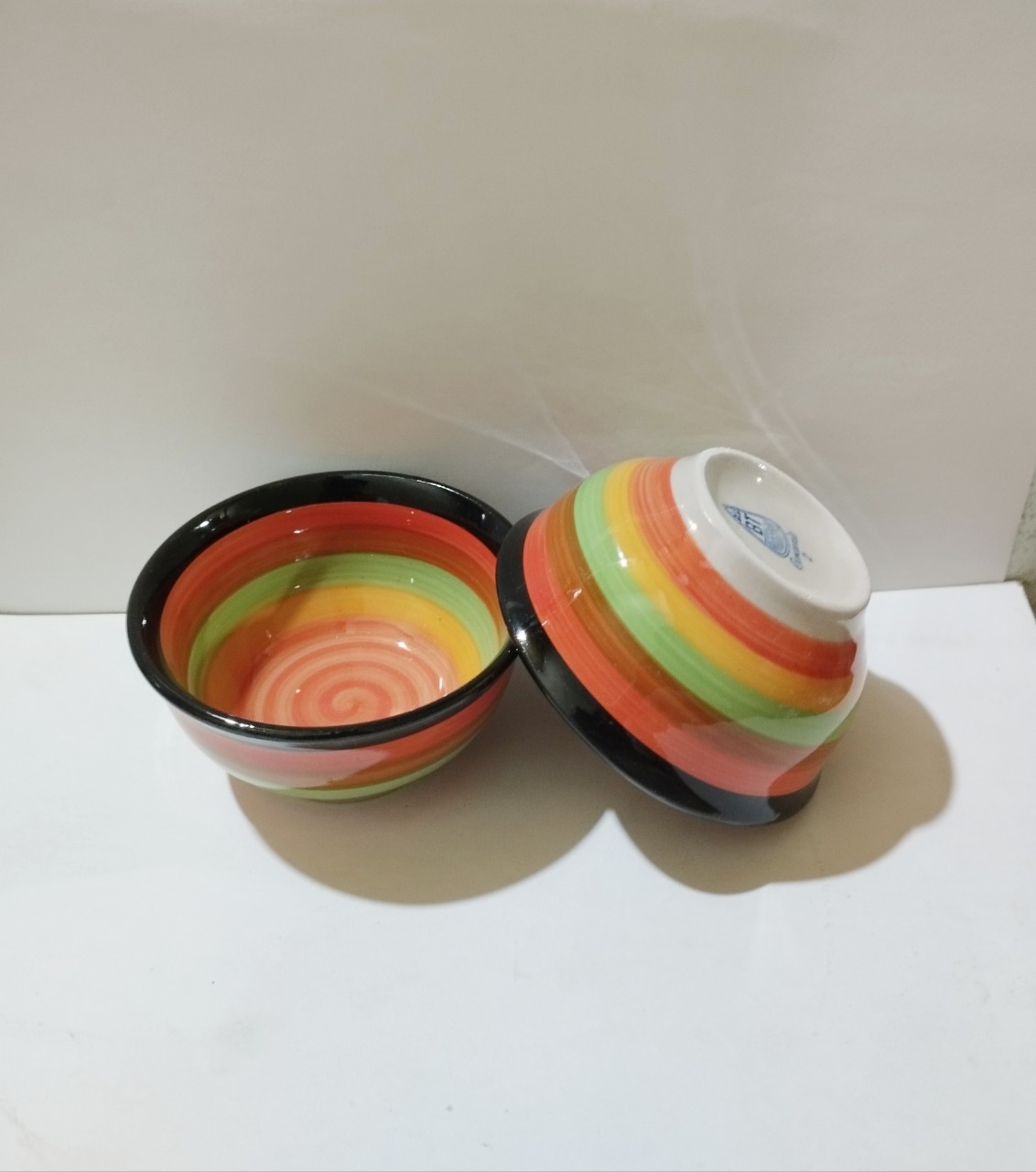 chén chấm sứ cầu vòng 3.5'' ( 8cm)
