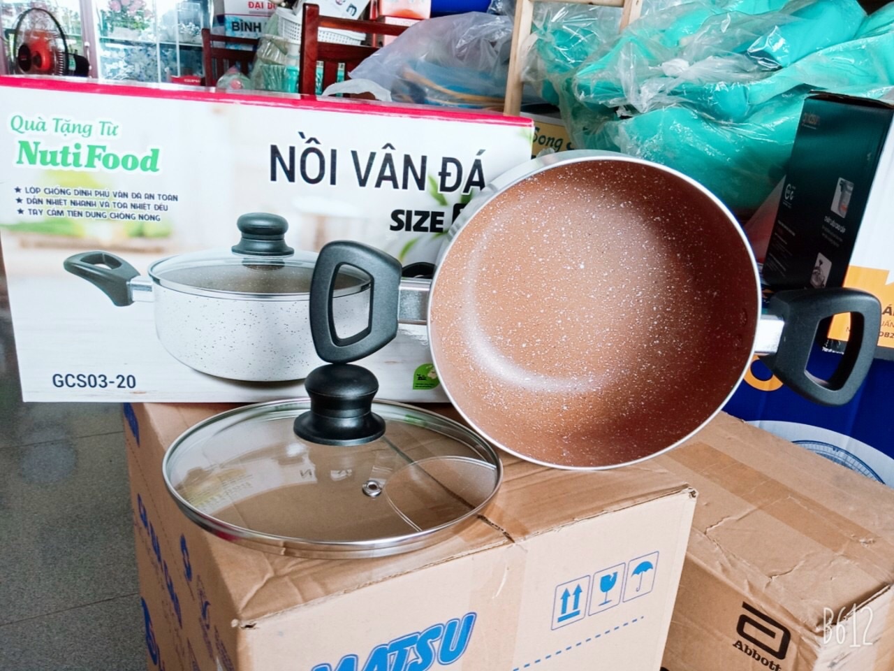 🌱NỒI VÂN ĐÁ 20CM HKM NUTIFOOD