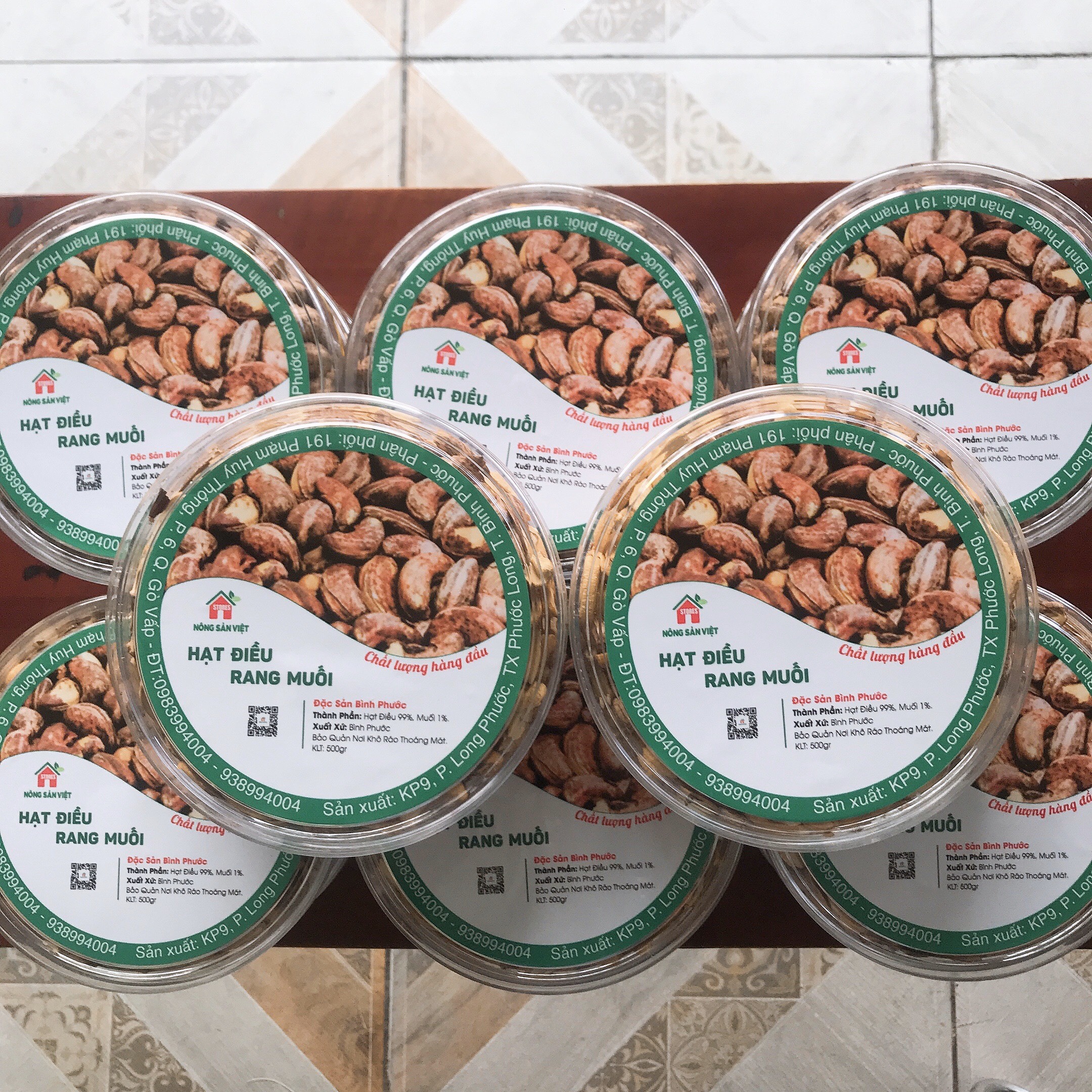 Hạt Điều Rang Muối Bình Phước Hàng A Cồ Hộp 500gr Ngon Nhất