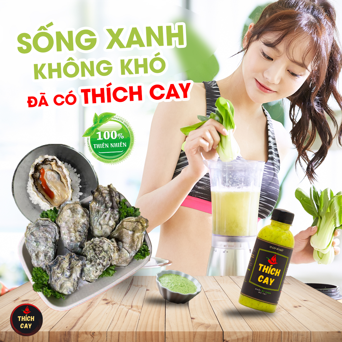 Nước Chấm Muối Ớt Xanh Mù Tạt - Thích Cay