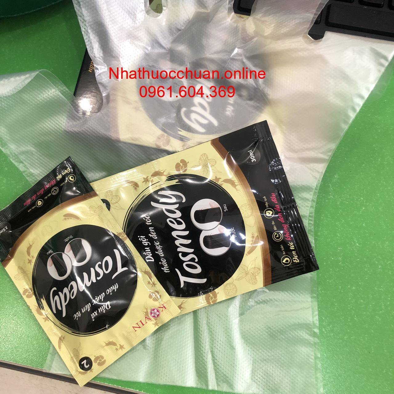 Nhuộm thảo dược Tosmedy ( Đen tóc không đen da đầu)
