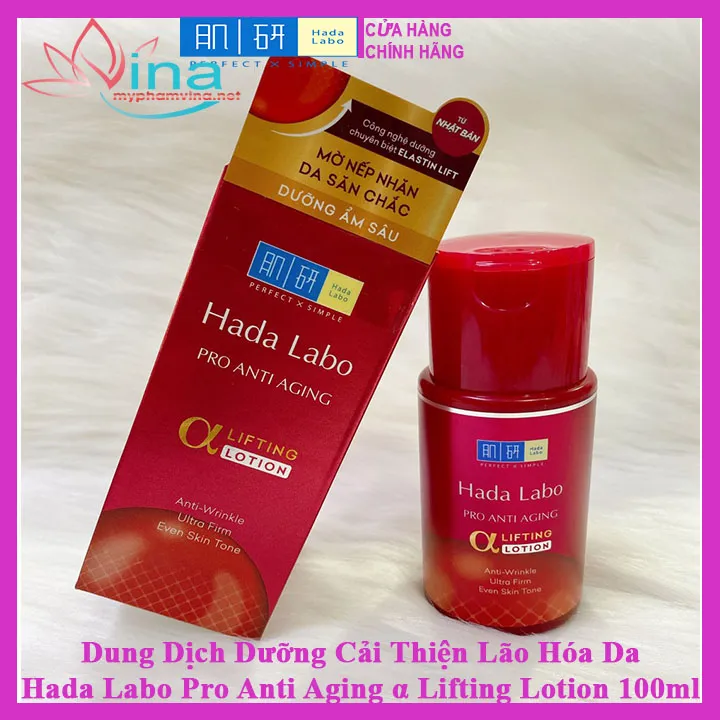 [HCM]Dung dịch cái thiện dấu hiệu lão hóa Hada Labo Pro Anti Aging Collagen Plus Lotion 170ml