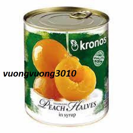 Đào Ngâm Kronos Lon 820g