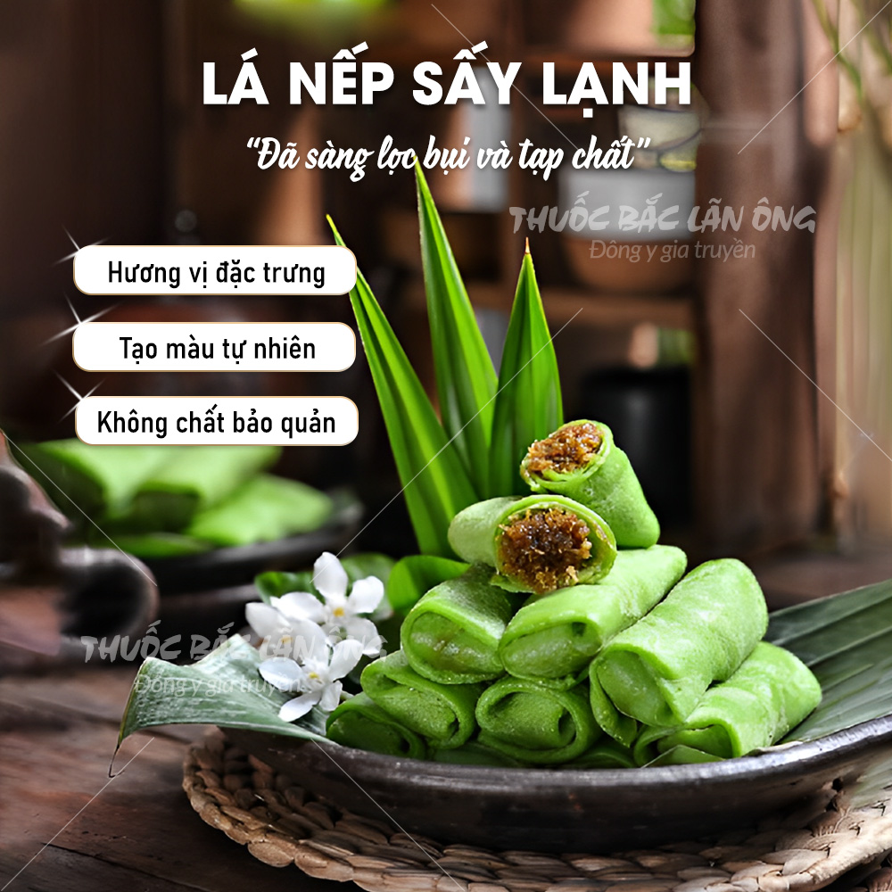 Lá Nếp Sấy Lạnh 200g (Lá Dứa, Lá Thơm)