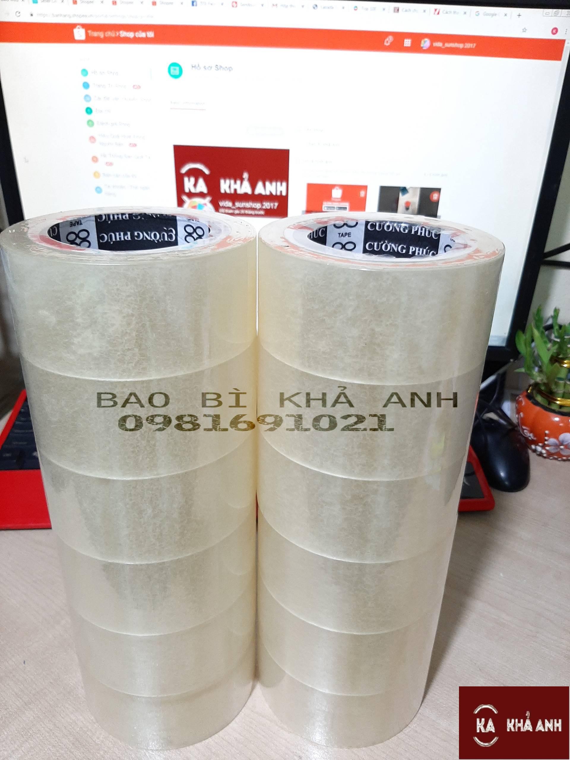 BĂNG KEO Trong 2F 14 cuộn - 100 YARD