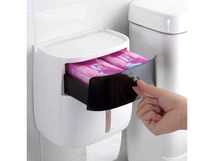 Hộp đựng giấy vệ sinh 2 ngăn ECOCO
