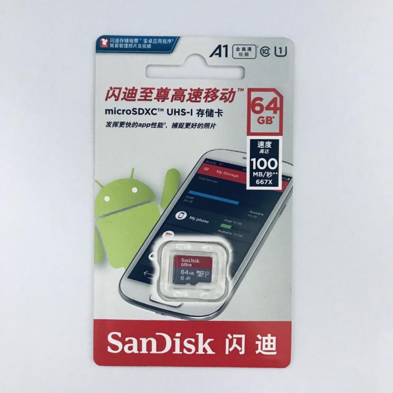 Thẻ nhớ micro SD sandisk Ultra A1 64GB SDXC class 10 100Mb/s