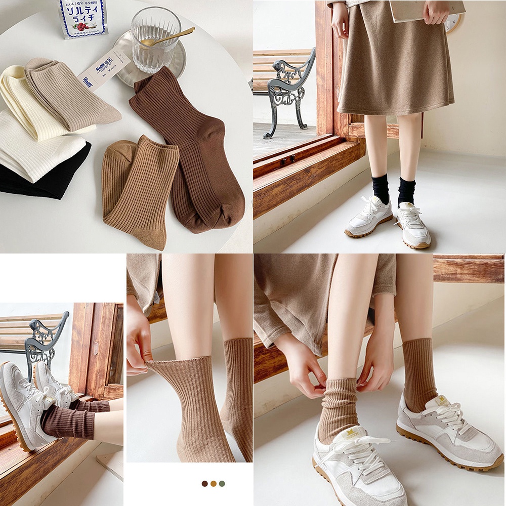 SET 5 ĐÔI TẤT VỚ CAO CỔ PHONG CÁCH HÀN QUỐC