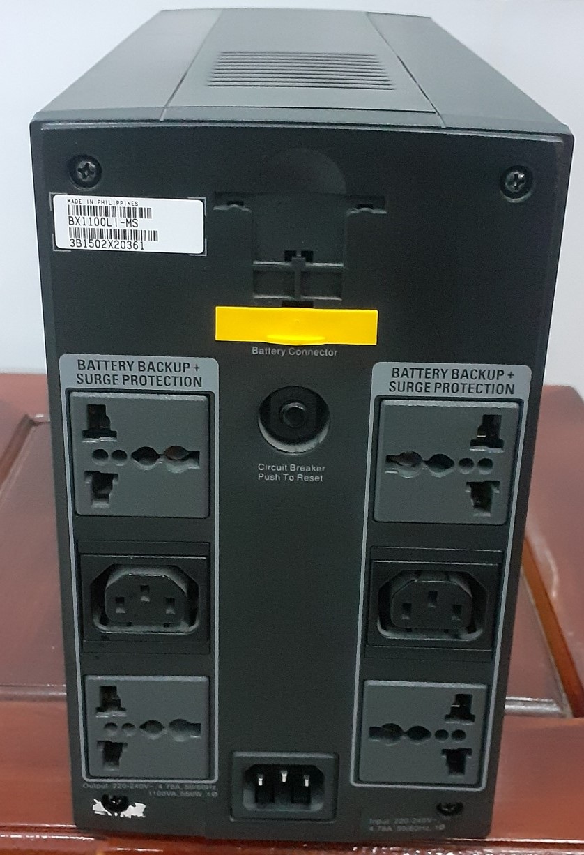[HCM]BX1100LI-MS - Bộ lưu điện APC Back UPS 1100VA/550W (có ắc quy - BH: 12 tháng)