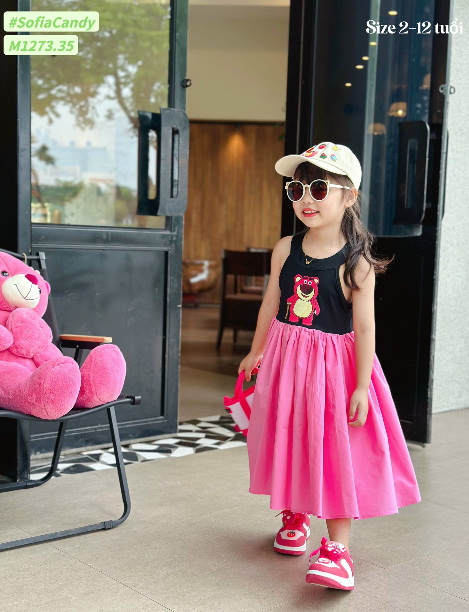 [NEW ARRIVAL] ĐẦM BÉ GÁI GẤU DÂY SIÊU XINH