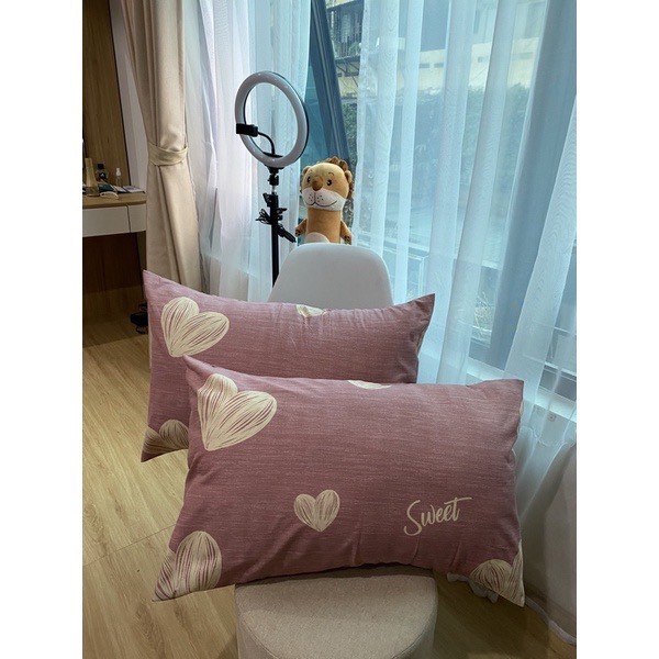 1 đôi Vỏ Gối cotton poly size 50x70