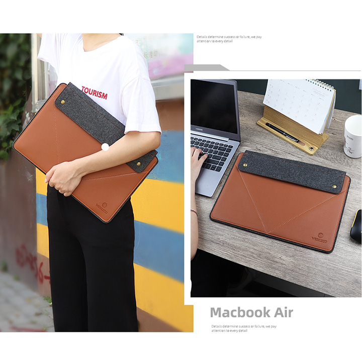 Túi đựng laptop, MacBook, Surface chất liệu PU - Oz143
