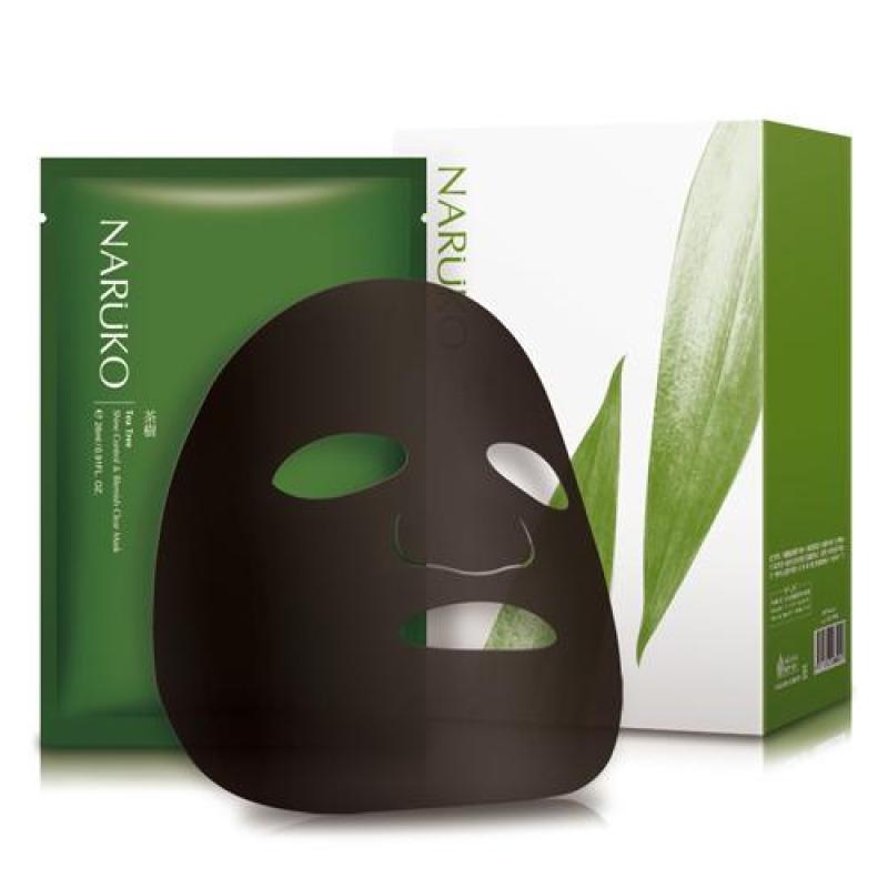 Naruko mặt nạ trà tràm kiểm soát dầu và mụn hộp 8 miếng - Naruko Tea Tree Shine Control and Blemish Clear Mask 8pcs box
