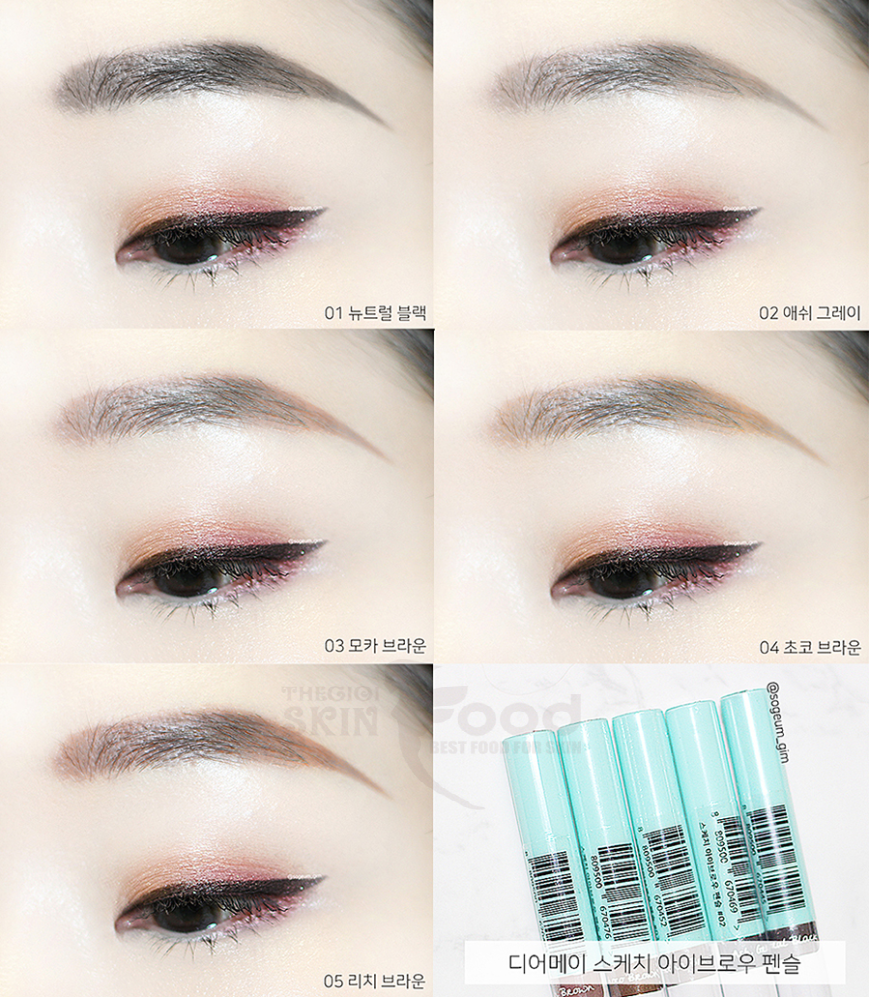Chì Kẻ Mày Dearmay Sketch Eyebrow Pencil 0.3g