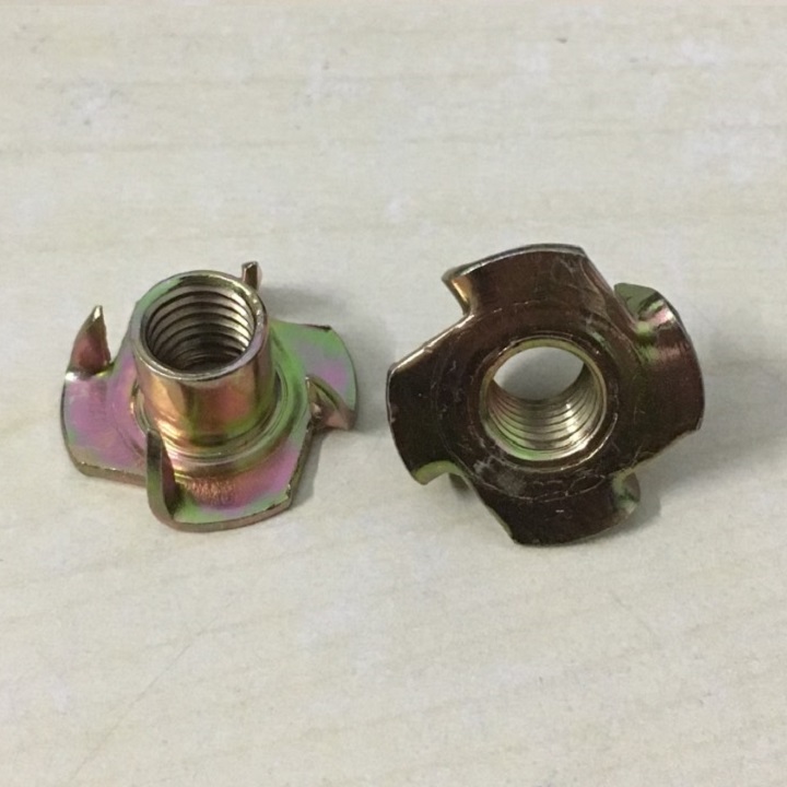 50 CON - ĐAI ỐC CHẤU BẮT GỖ M6 - TÁN CHẤU 6LY