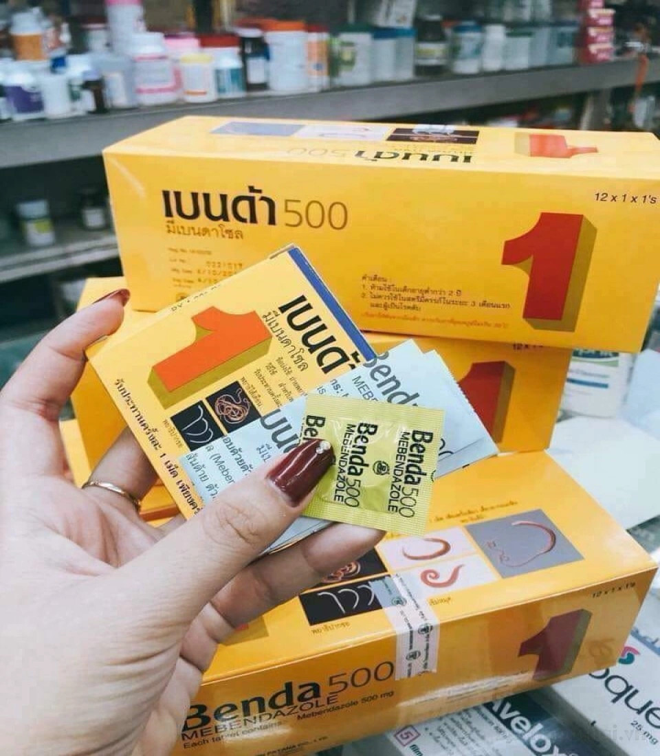🌸🌱☘️ BENDA 500MG MEBENDAZOLE SỔ GIUN THÁI LAN 🌸🌱☘️