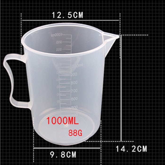 Ca Đong Nhựa Chia Vạch 1 Lít (Bộ 2 Cái)