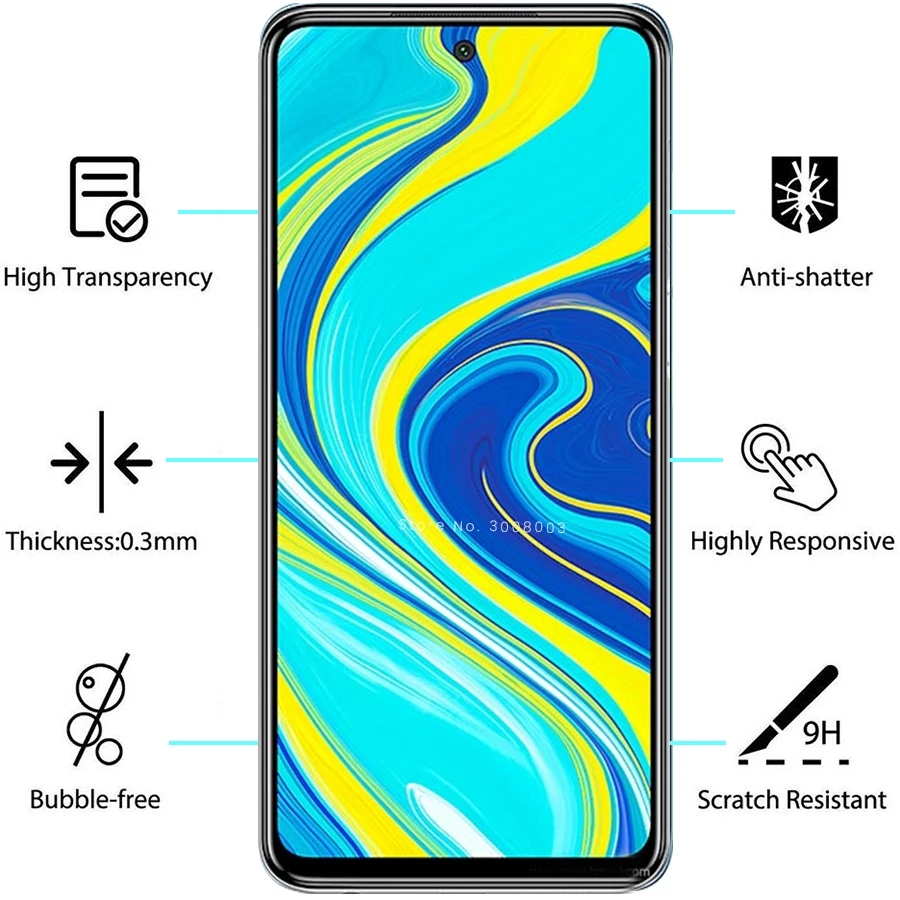 Kính cường lực Xiaomi Redmi Note 9S note9s, Redmi Note 9 pro, Redmi Note 9 Pro Max - Kính 9D full màn full keo độ cứng 9H bảo vệ màn hình tối đa