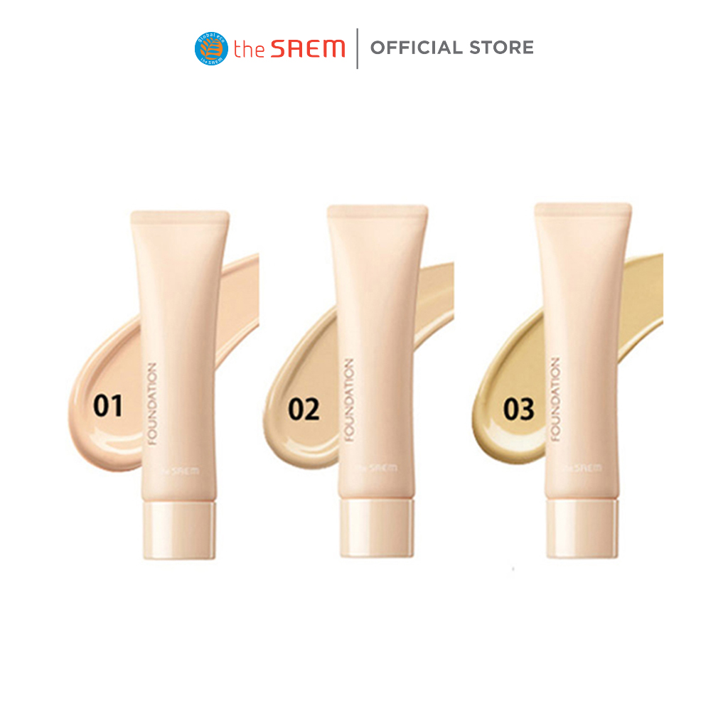 Kem nền The Saem Saemmul Airy Cotton Foundation (30ml)