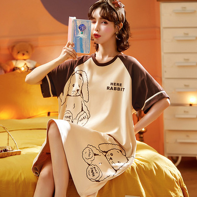 Váy Ngủ Chất Cotton mát mẻ siêu Dễ Thương Cute