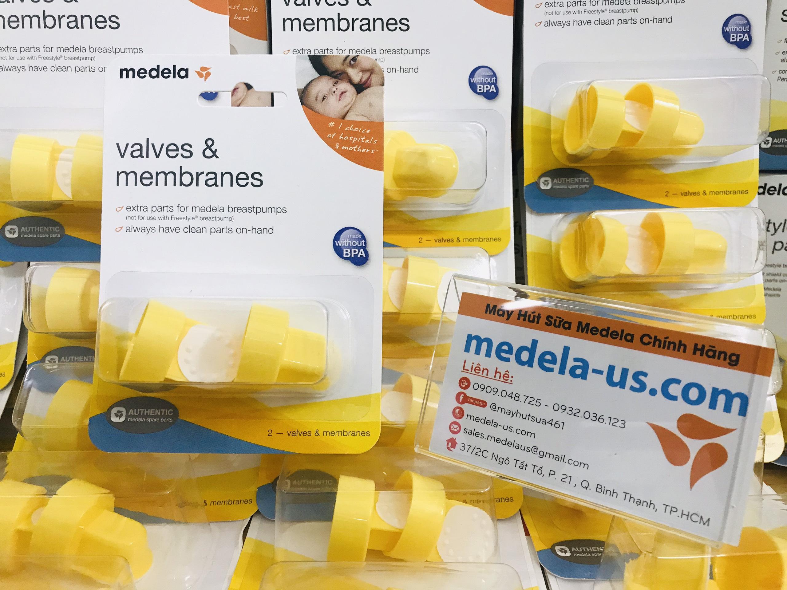 Set 2 van vàng và 2 gioăng trắng máy hút sữa Medela