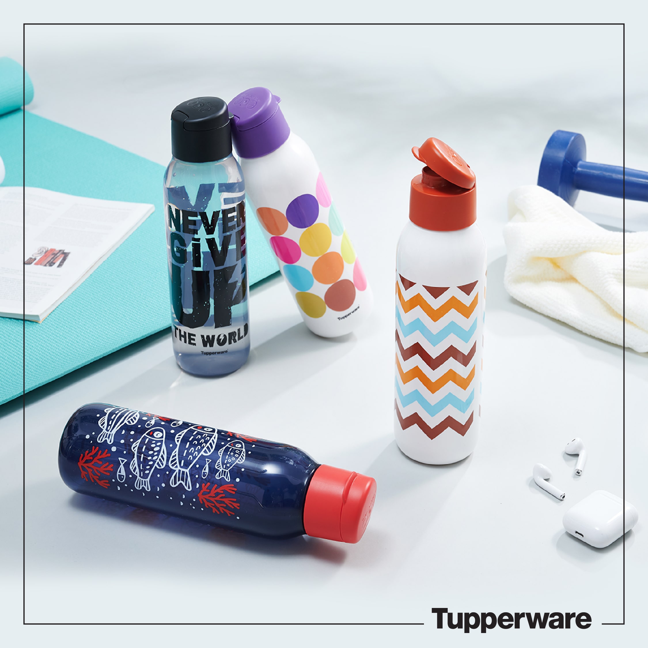 Bình nước Tupperware Eco Fancy 750ml