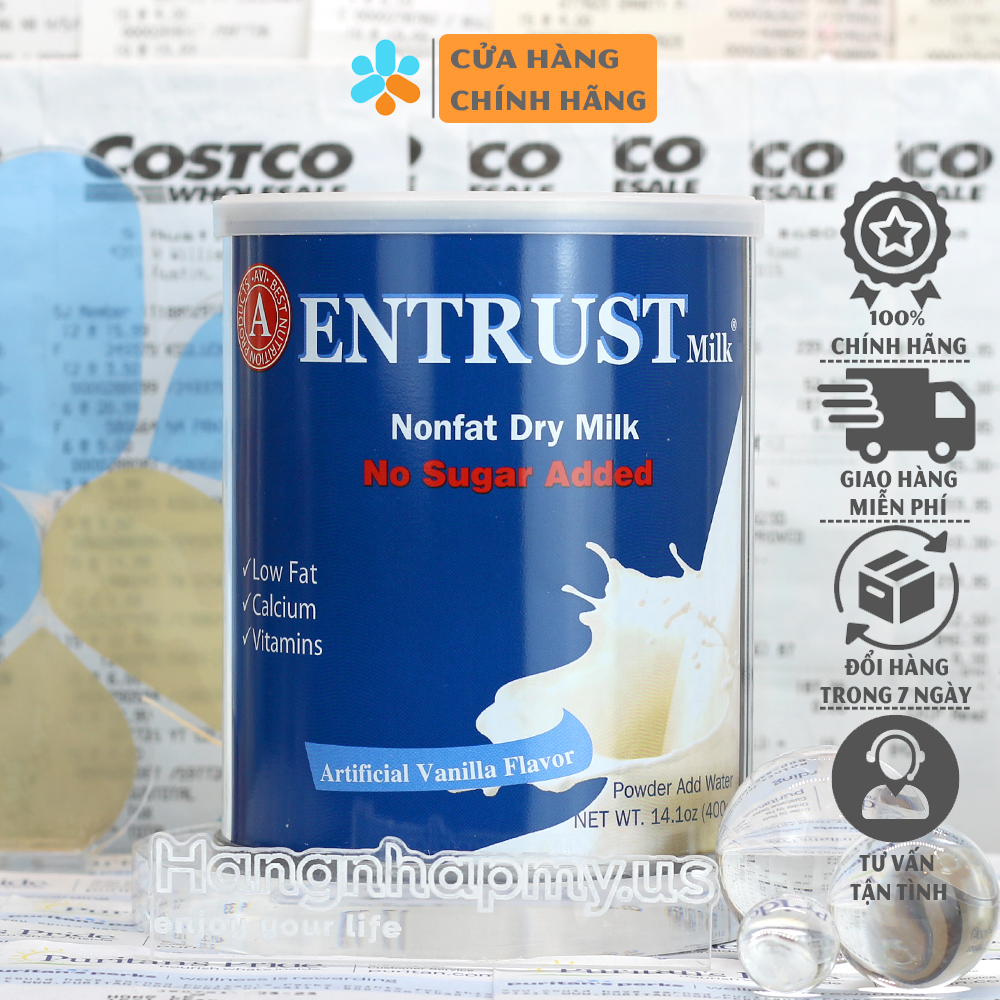 Sữa Entrust dành cho người tiểu đường Entrust Milk 400g