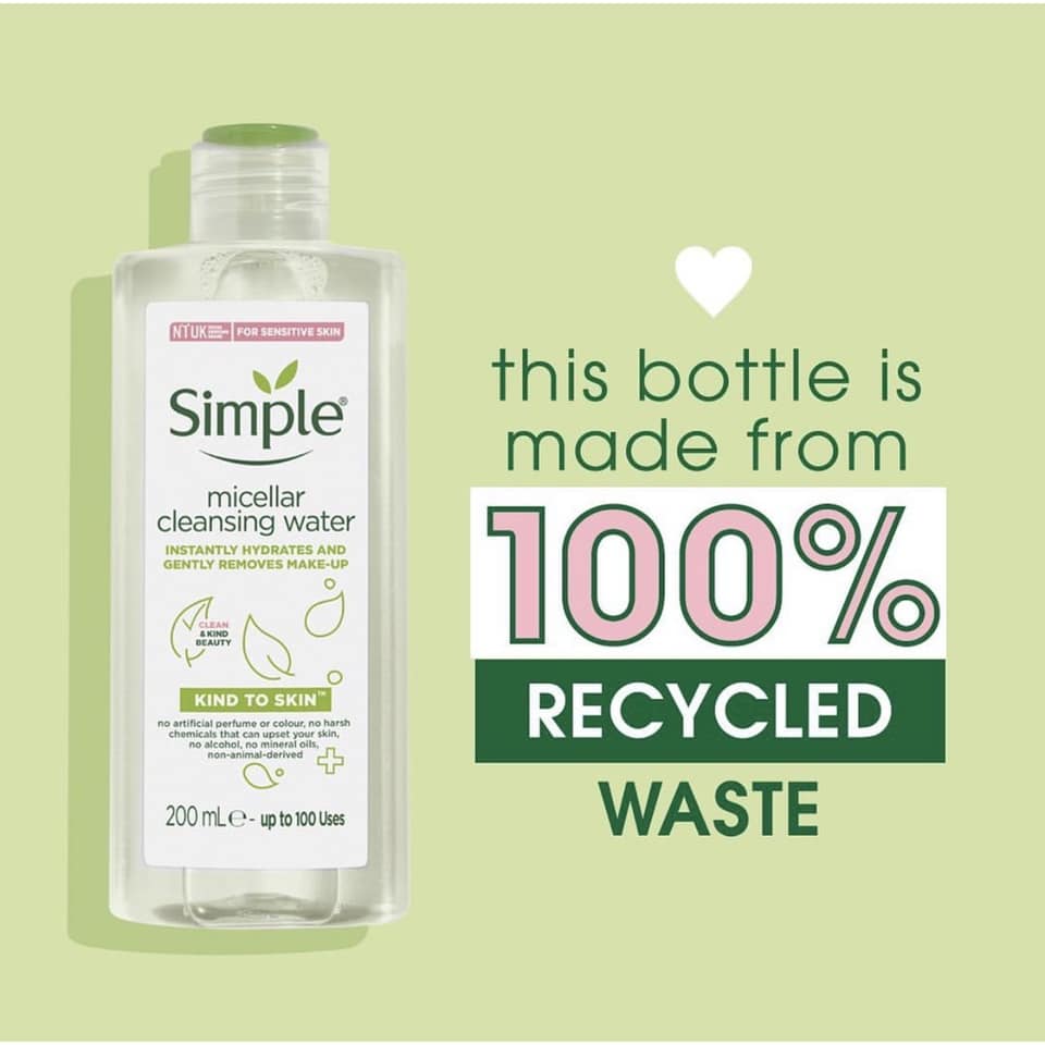 [HCM]Nước tẩy trang Simple Cleansing Micellar Water 200ml