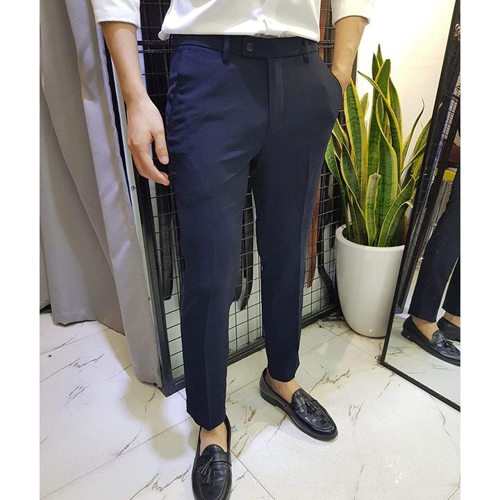 combo 2 quần âu nam đen + xanh than