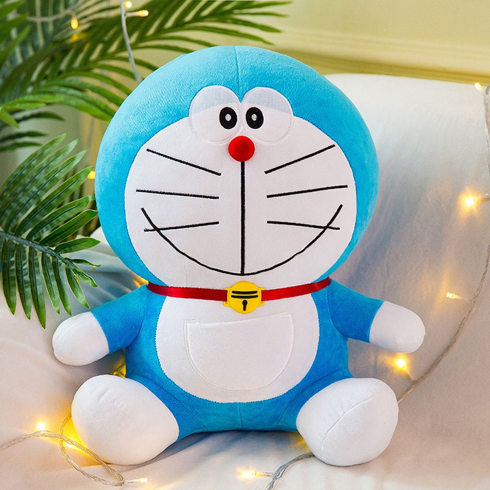 YINLMALL 25/35 / 50cm Kawaii Quà tặng sinh nhật cho bạn gái Động vật mềm Búp bê mèo Đồ chơi nhồi bông Doraemon Hình anime Búp bê sang trọng Đồ chơi Doraemon sang trọng