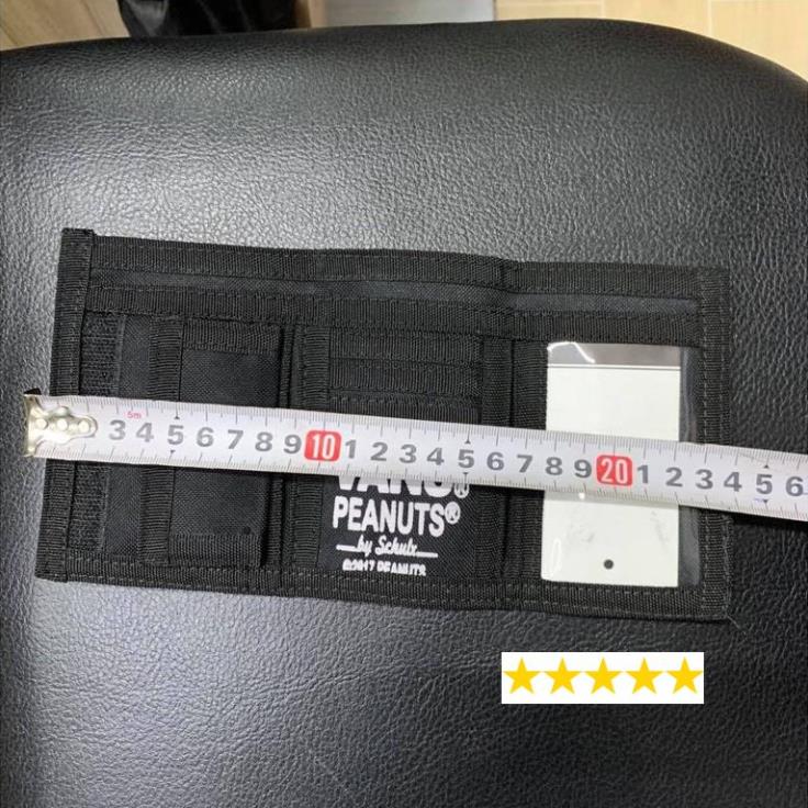 Túi Ví Van.s x Peanuts Slipped Black Wallet Bóp Ví mini Snoopy