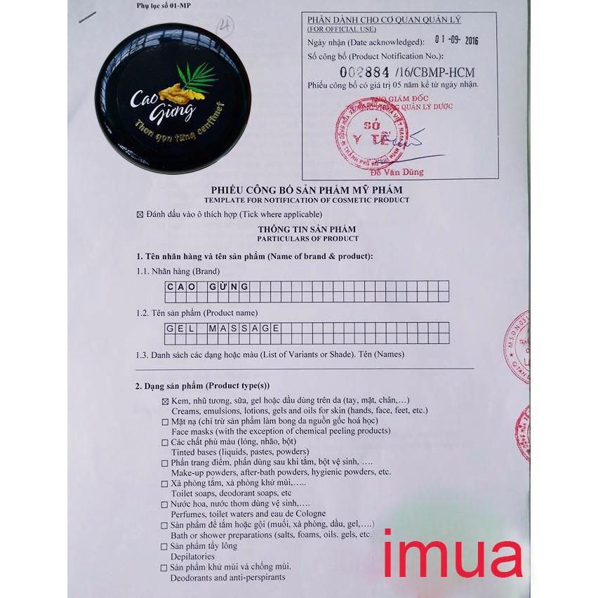 Cao gừng tan mỡ hũ 200g