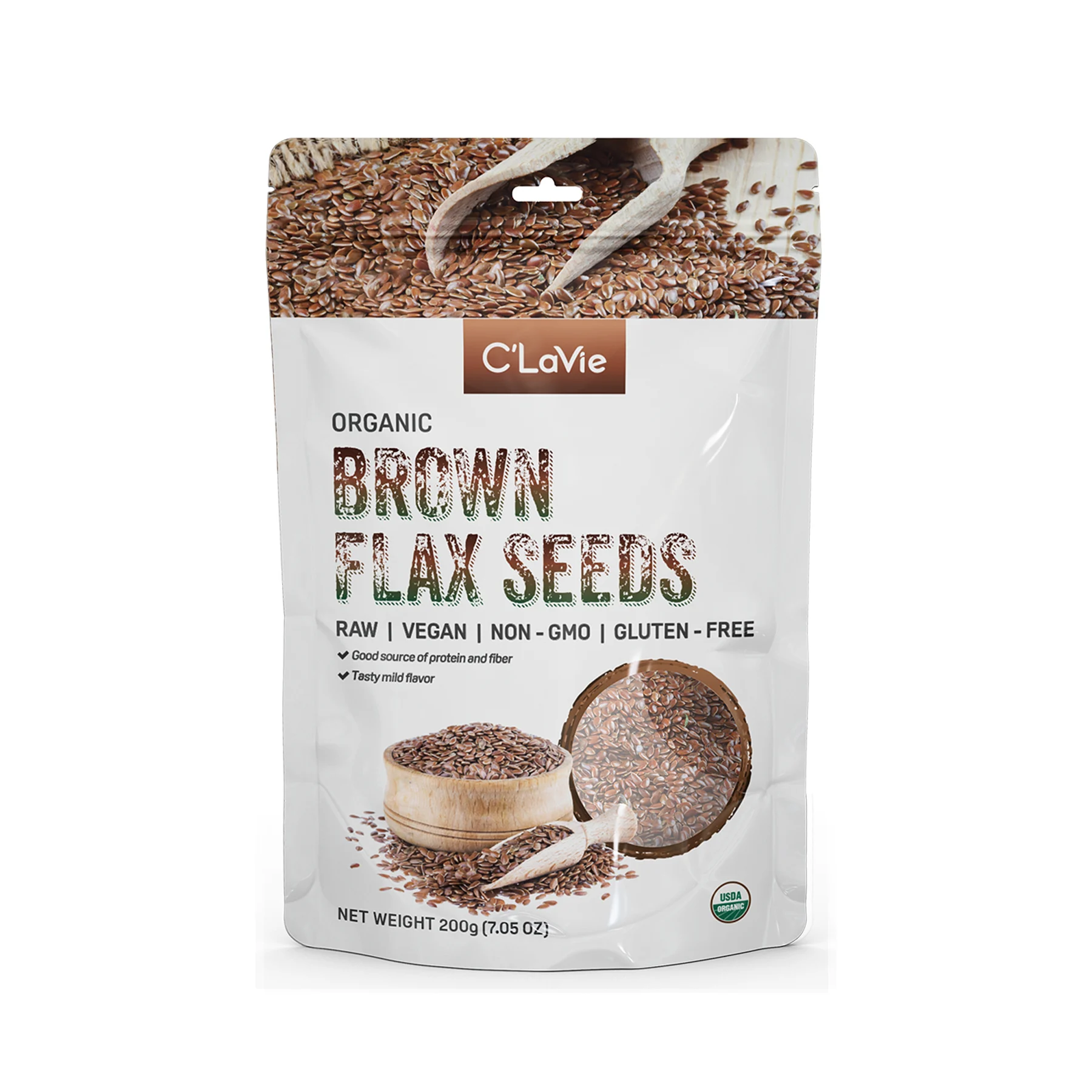 C'lavie organic flax seeds 200g