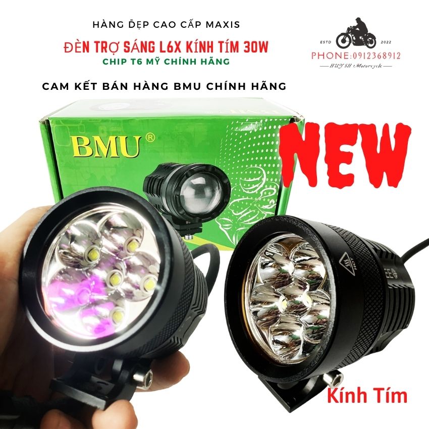 ĐÈN LED TRỢ SÁNG L6X XE MÁY ( SIÊU SÁNG ĐỜI ĐẦU)
