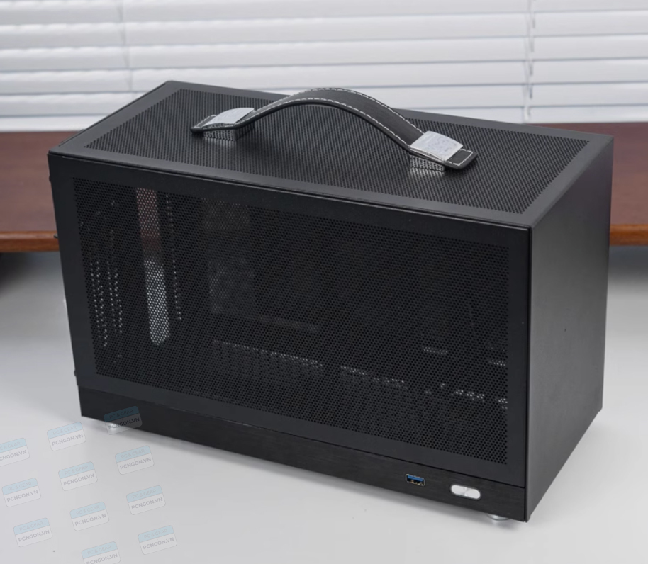 [PCNGON] Vỏ case máy tính Mini ITX Shiny Snake S400 - Đen (Type C, Riser 4.0)