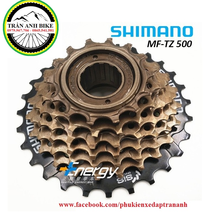 Líp vặn líp 7 xe đạp shimano mf tz500 - hàng chính hãng
