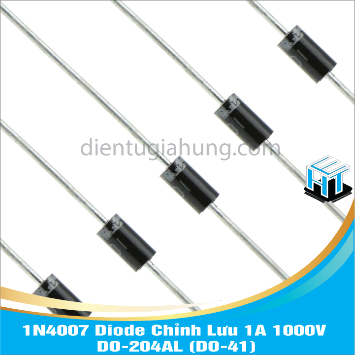 Combo 20 con 1N4007 Diode Chỉnh Lưu 1A 1000V DO-204AL (DO-41)